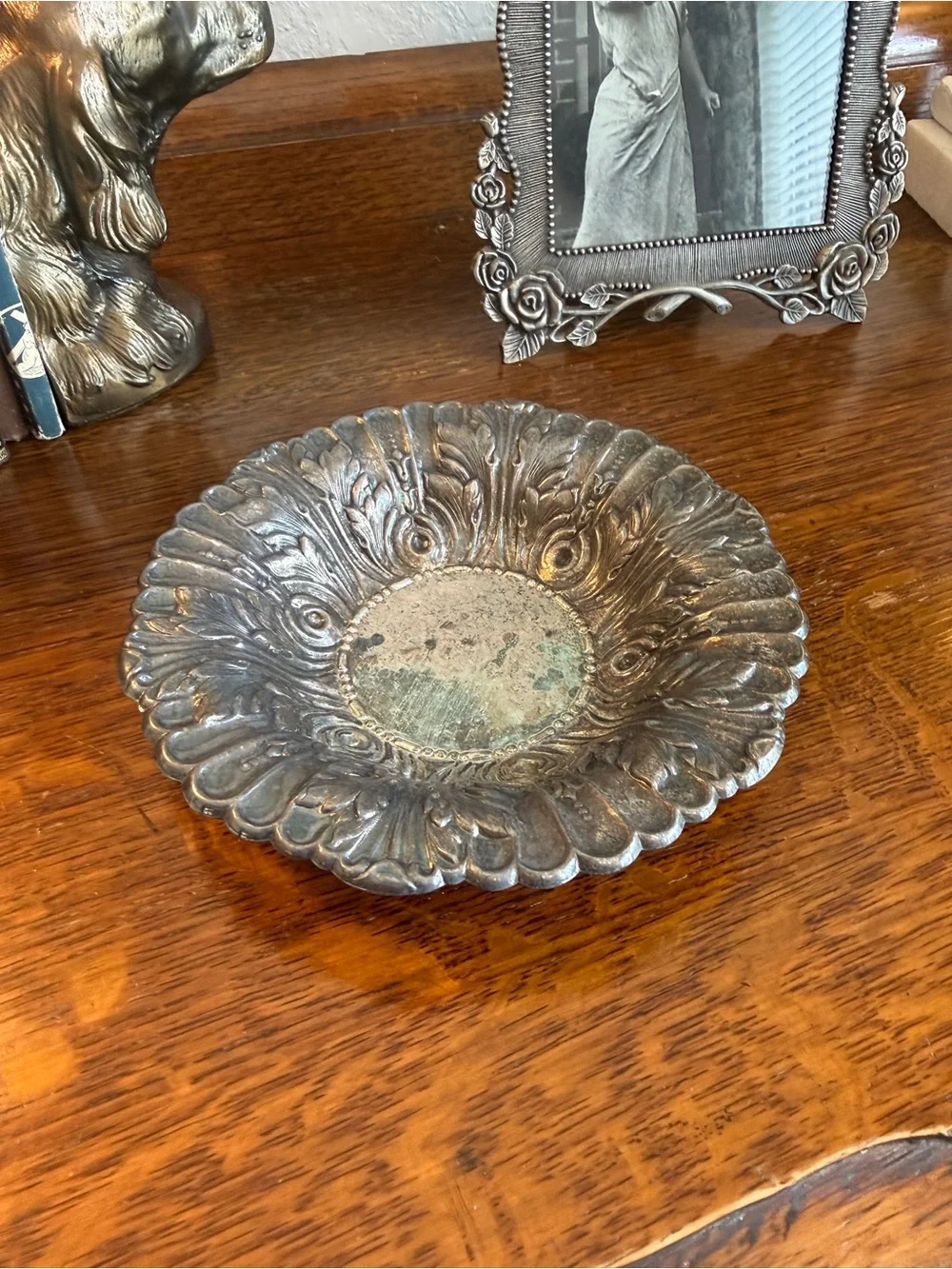 Vintage Towle Acanthus Leaf Bon Bon Dish – EP Silverplate – Model 4005